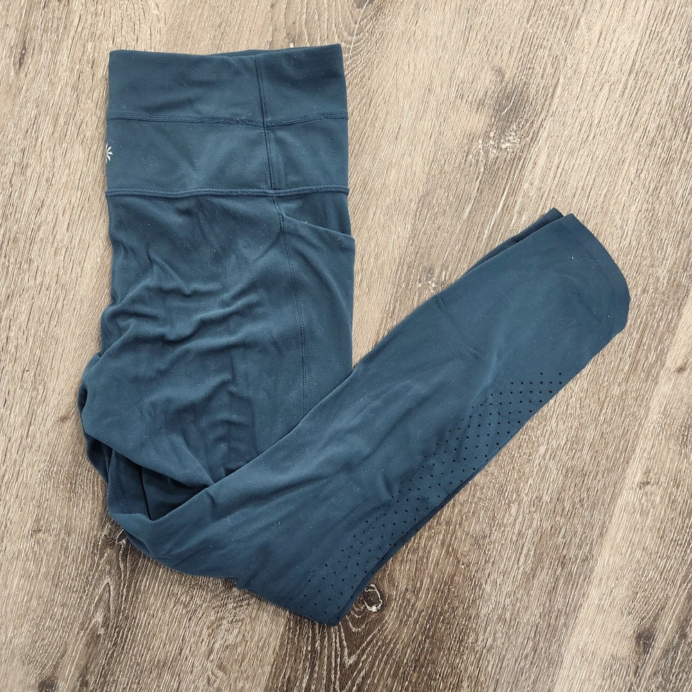 Athleta Women's Salutation Stash Pocket II 7/8 Tight Perforated Leggings M